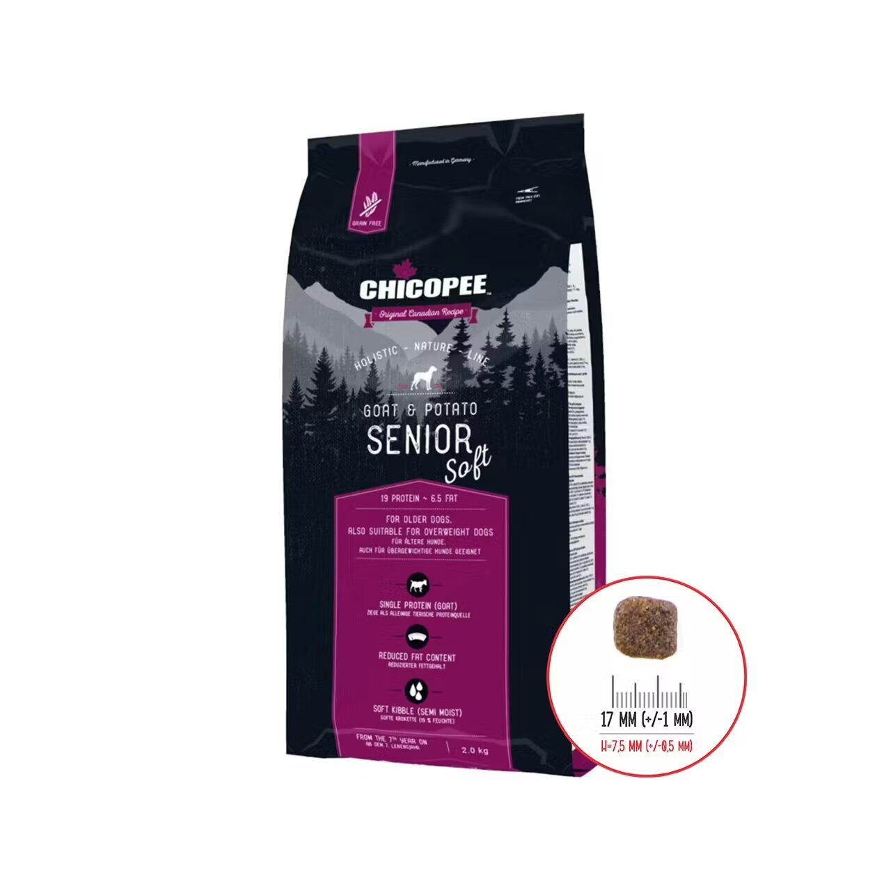 Chicopee Hrana Uscata Caini Holistic Nature Line Soft Senior Goat & Potato 12 kg