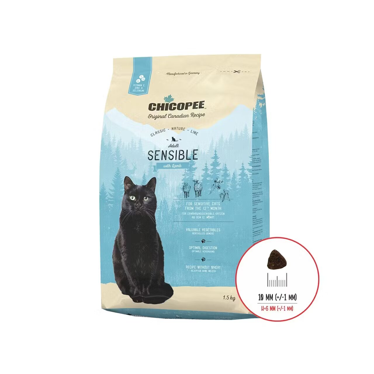 Chicopee Hrana Uscata Pisici Classic Nature Line Adult Sensible Lamb 1.5 kg