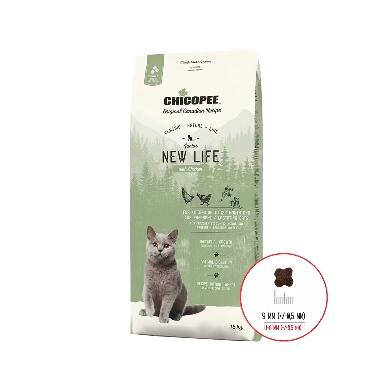 Chicopee Hrana Uscata Pisici Classic Nature Line Junior New Life Chicken 15 kg