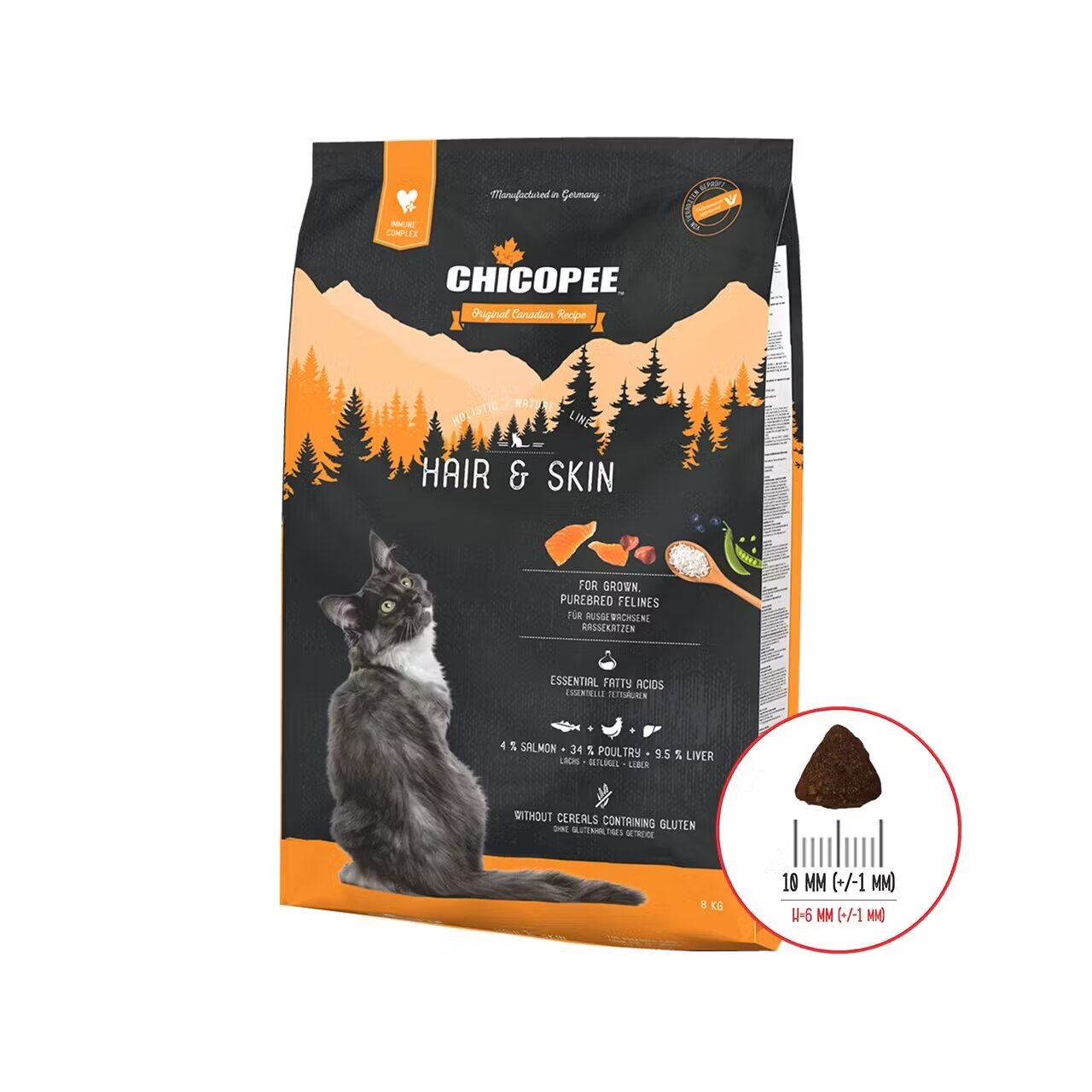 Chicopee Hrana Uscata Pisici Holistic Nature Line Hair & Skin 8 kg