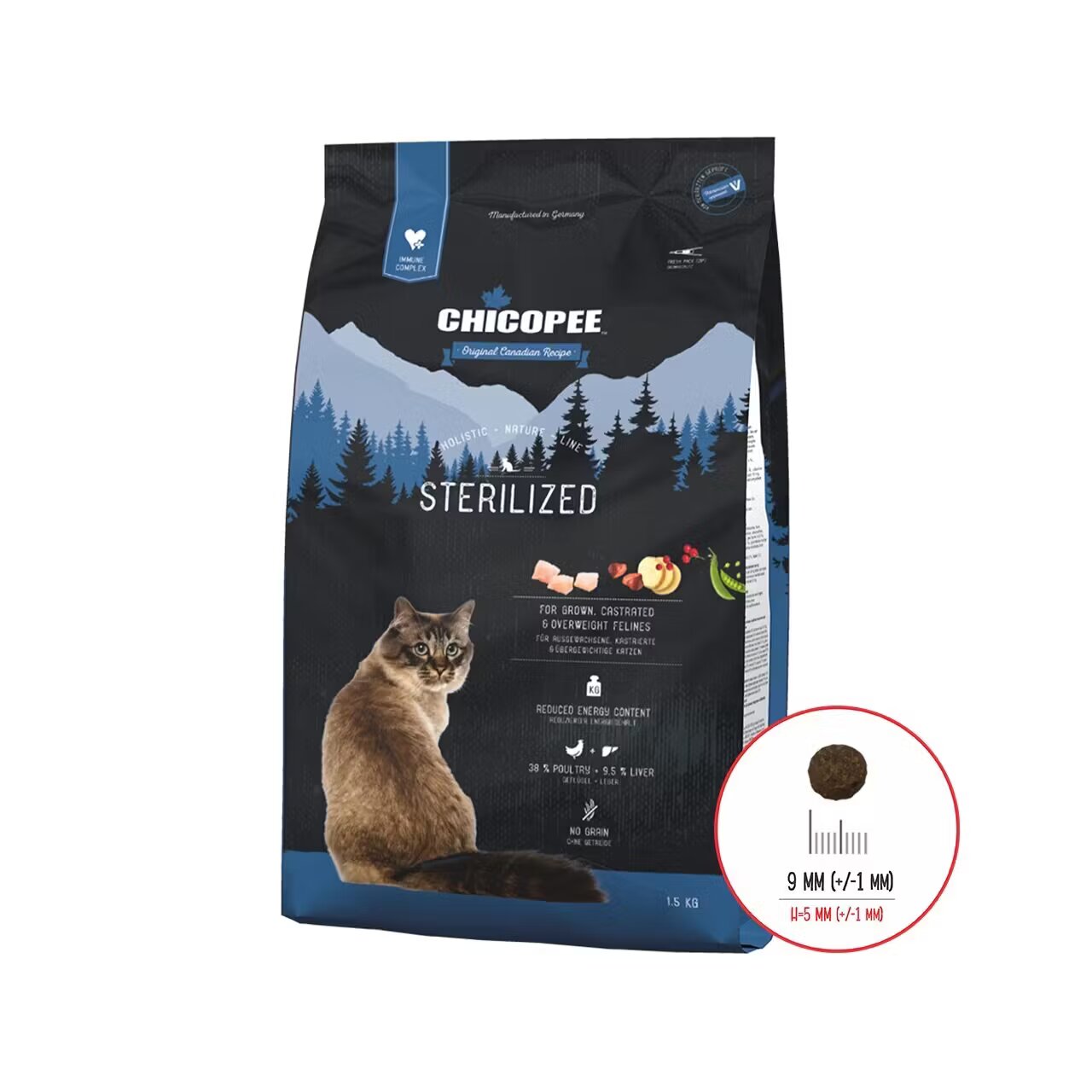Chicopee Hrana Uscata Pisici Holistic Nature Line Sterilized 1.5 kg