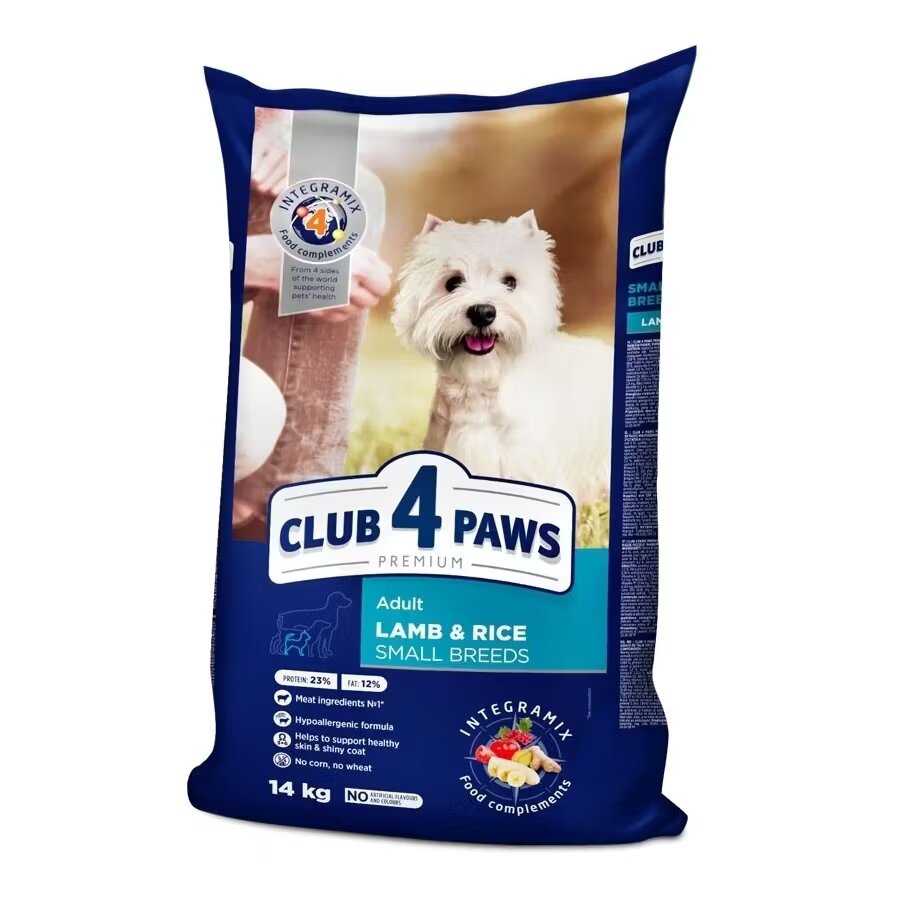 Club 4 Paws Hrana uscata premium caini Adult Mini Miel & Orez 14 kg