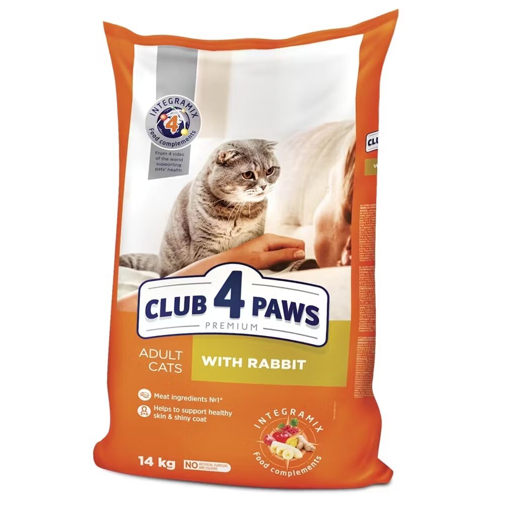 Club 4 Paws Hrana uscata premium pisici Adult Iepure 14 kg