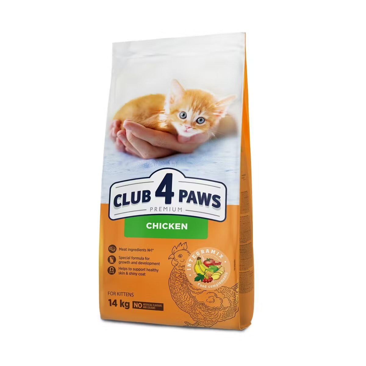Club 4 Paws Hrana uscata premium pisici Kitten Pui 14 kg
