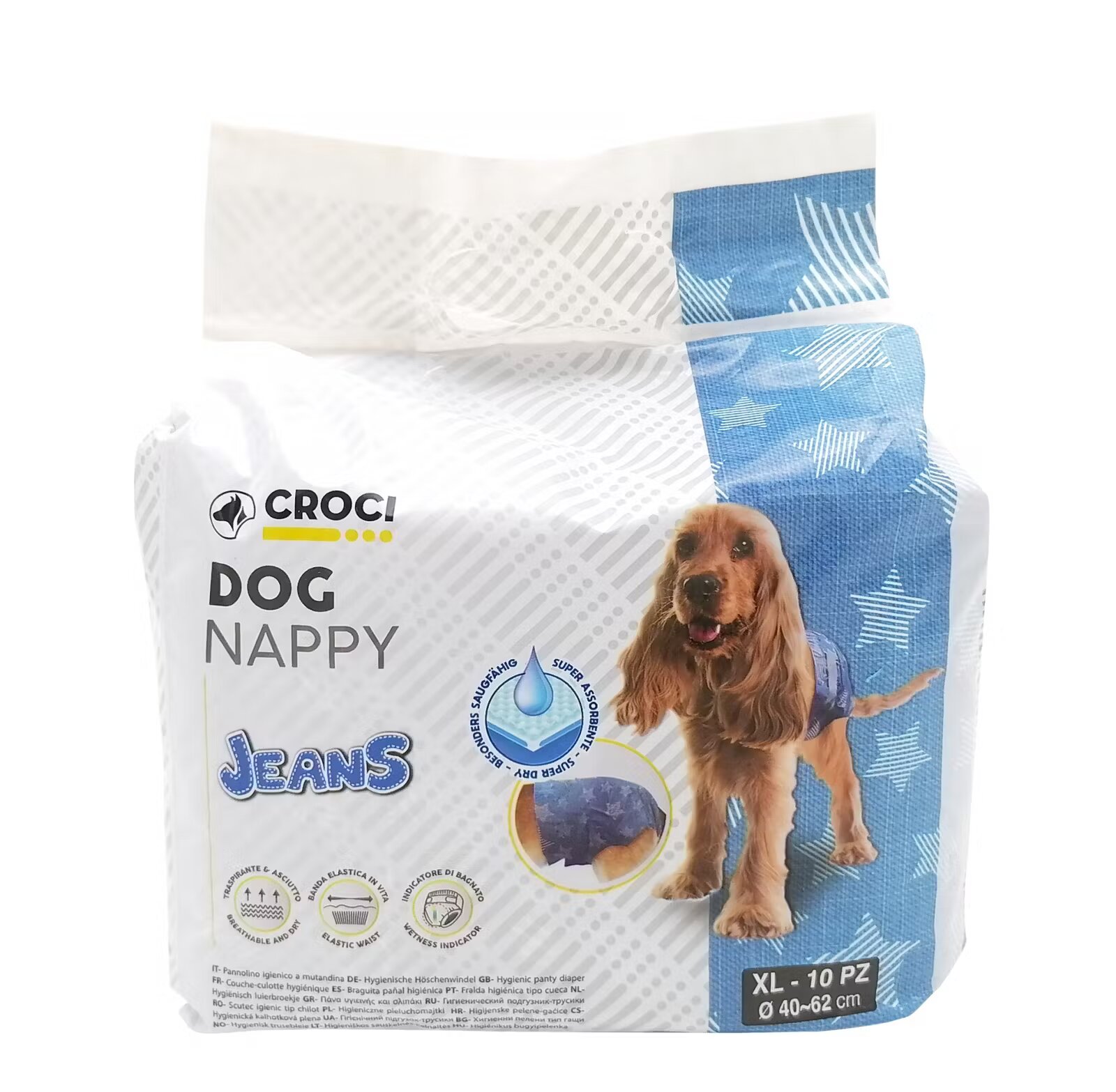 Croci Dog Nappy XL 40-62 cm/ 10 buc