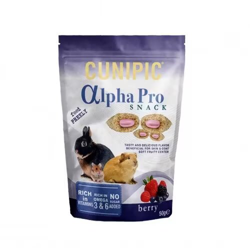 Cunipic Snack cu fructe de padure Alpha 50 g
