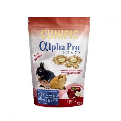 Cunipic Snack cu mere Alpha 50 g