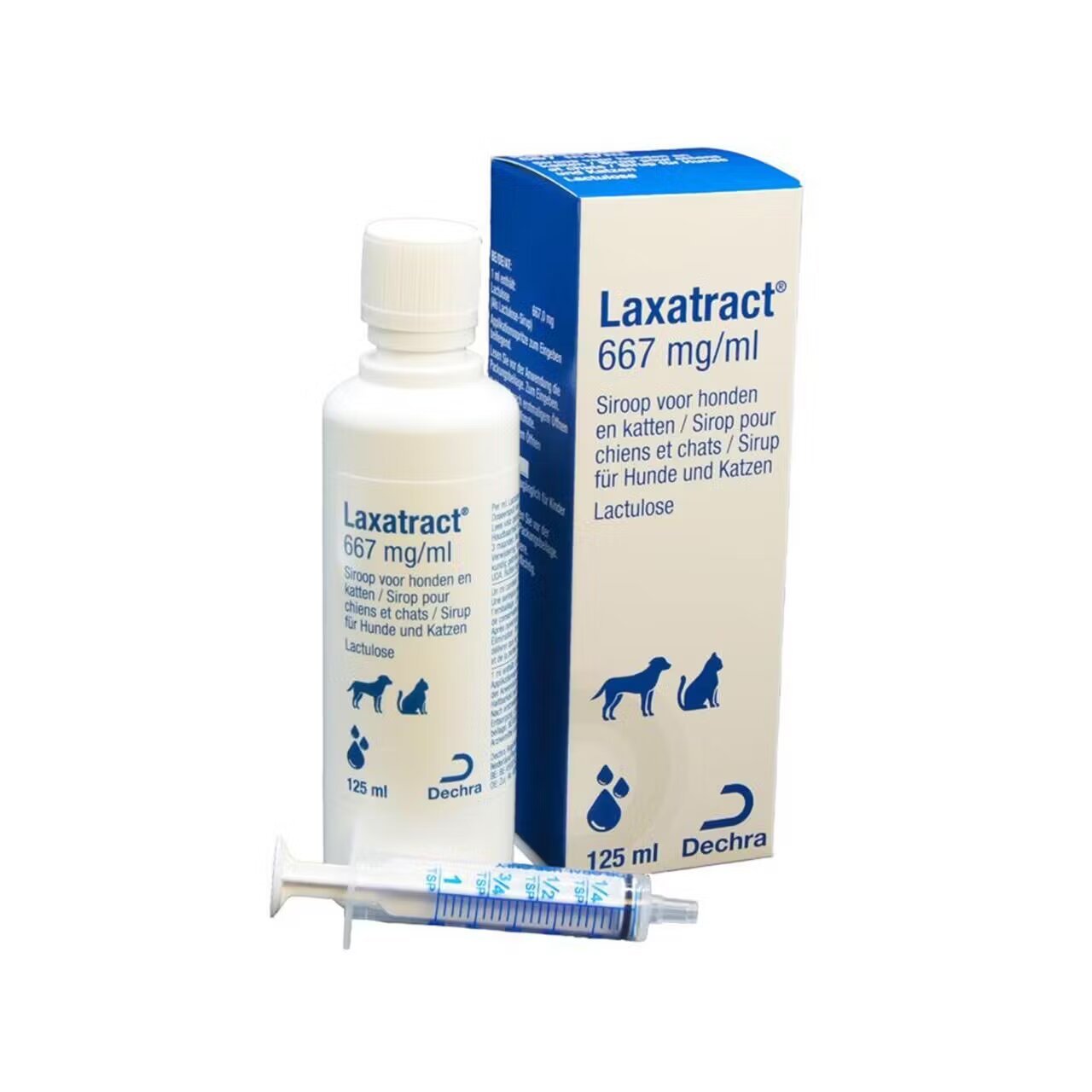 Dechra Tratamentul Constipatiei Caini & Pisici Solutie Orala Laxatract (Lactuloza) 667 mg/ ml 125 ml