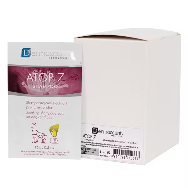 Dermoscent Refill Atop 7 Shampoo for Dogs and Cats 15 ml x 20