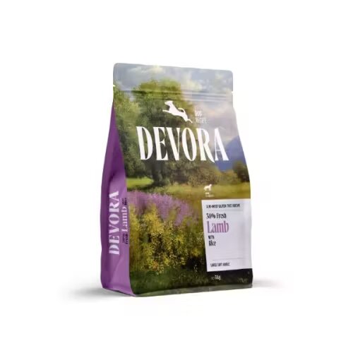 Devora Hrana semi-umeda caini Dog Semi-Moist Large Kibble Fresh Lamb & Rice 5 kg