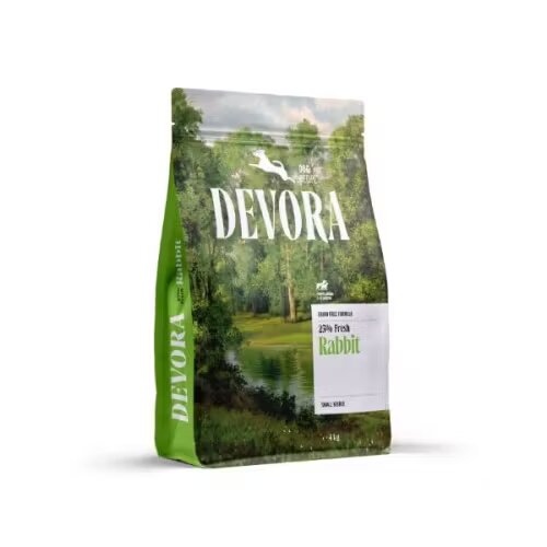Devora Hrana uscata caini Dog Puppy & Junior Medium & Large Grain Free Monoprotein Iepure 4 kg