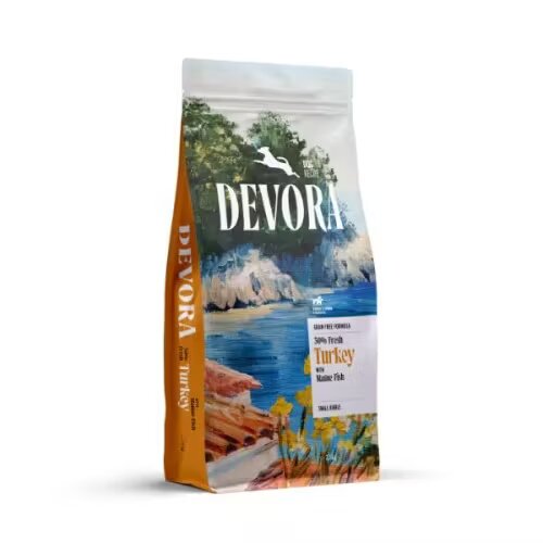 Devora Hrana uscata caini Dog Starter & Junior Grain Free Multiprotein Curcan & Peste Marin 7.5 kg