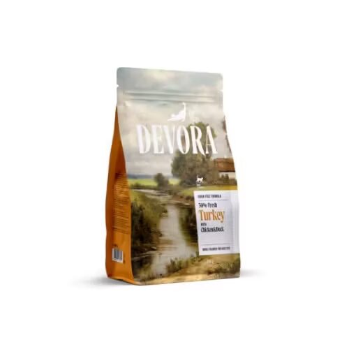 Devora Hrana uscata pisici Cat Adult Grain Free Curcan Pui & Rata 400 g