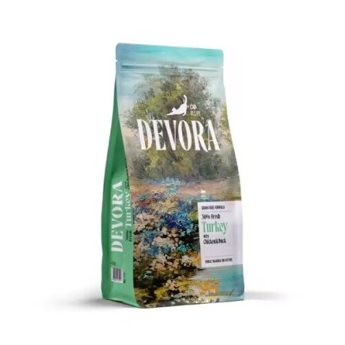 Devora Hrana uscata pisici Cat Kitten Grain Free Curcan Pui & Rata 2 kg