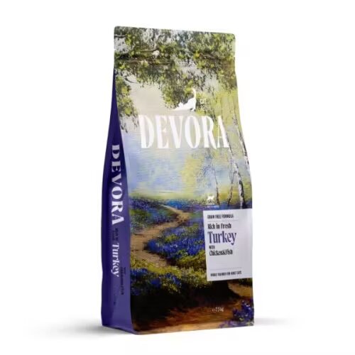 Devora Hrana uscata pisici Cat Sterilized Grain Free Carne Alba & Cartofi Dulci 7.5 kg