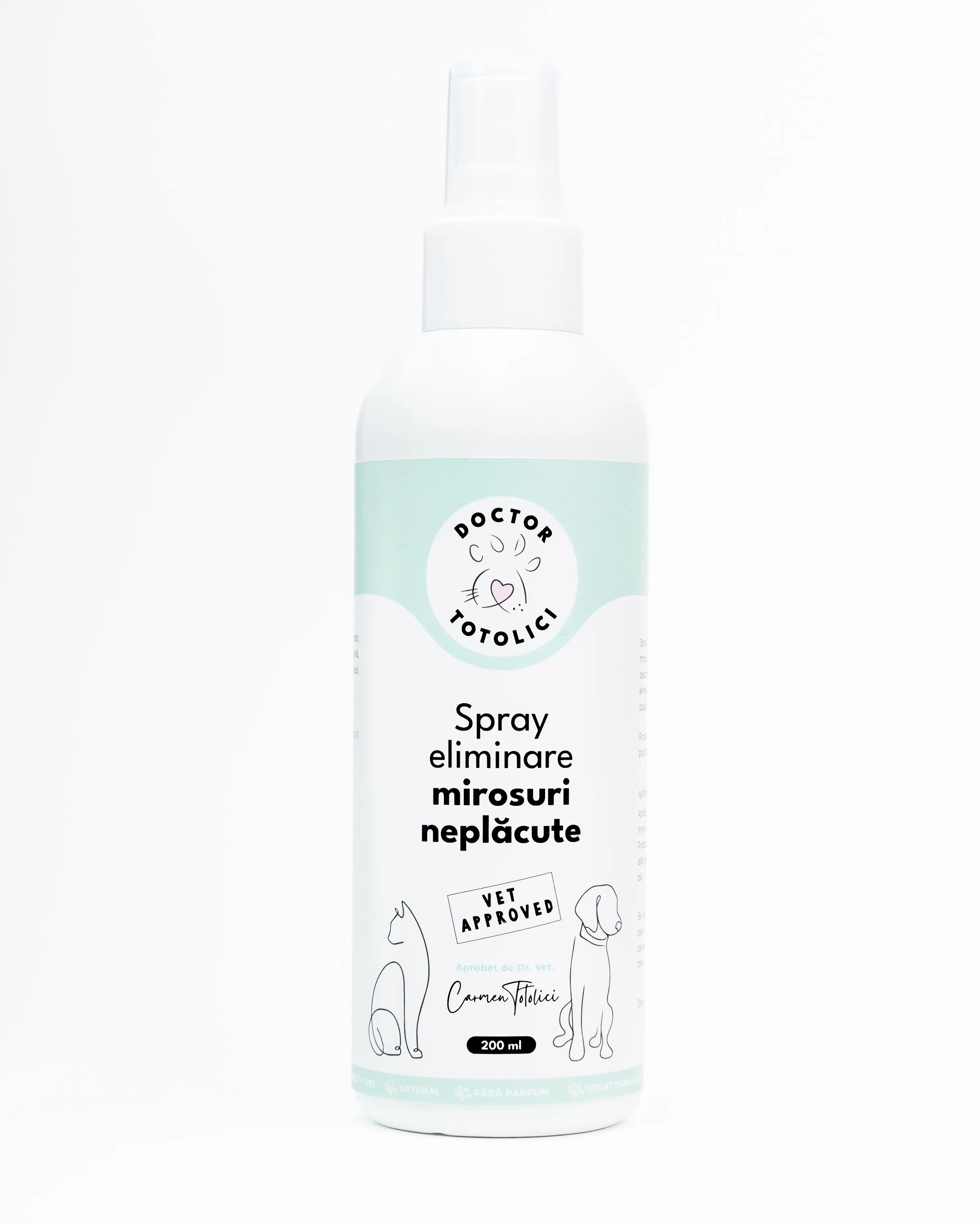 Doctor Totolici Spray eliminare mirosuri neplacute fara parfum 200 ml