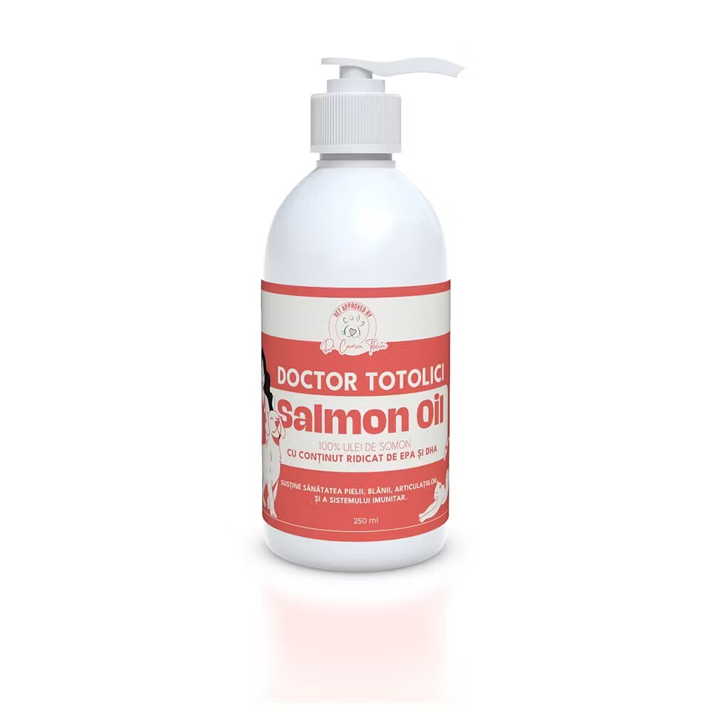 Doctor Totolici Ulei de somon pentru caini si pisici Salmon Oil 250 ml