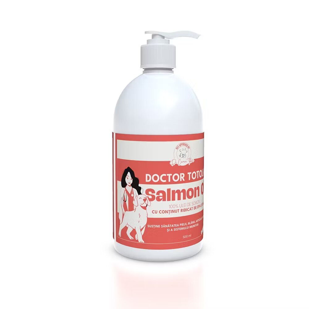 Doctor Totolici Ulei de somon pentru caini si pisici Salmon Oil 500 ml