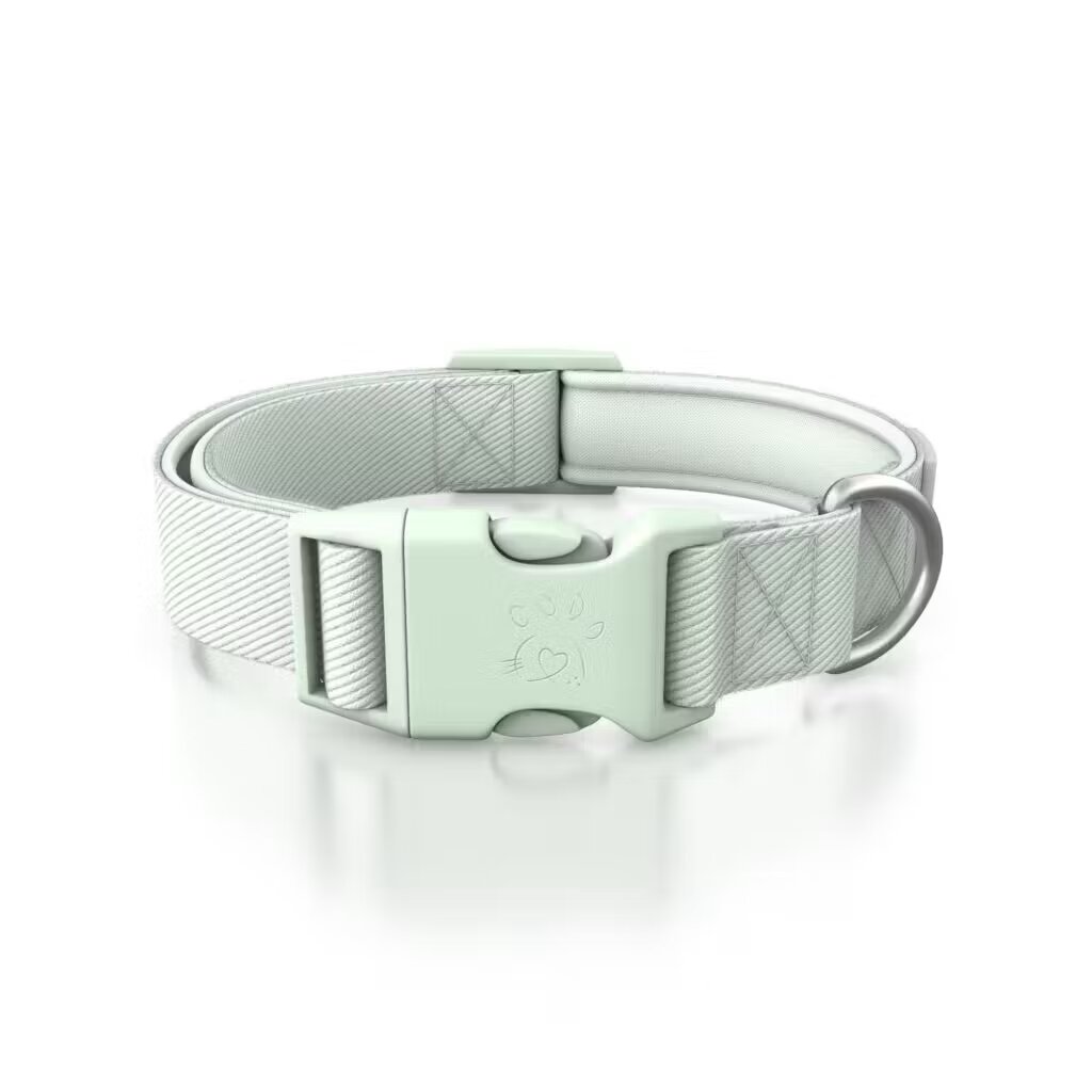 Doctor Totolici Zgarda Quick Release din policoton ultra-usoara culoare Pastel Green marimea M