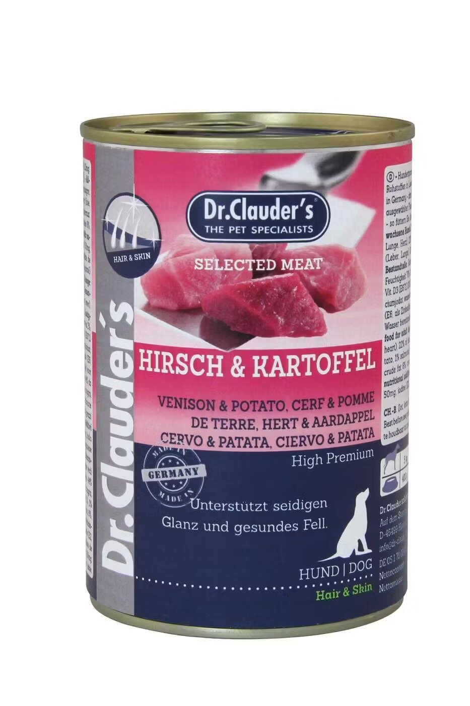 Dr Clauders Dr. Clauder’s Dog Selected Meat Caprioara & Cartof 400 g