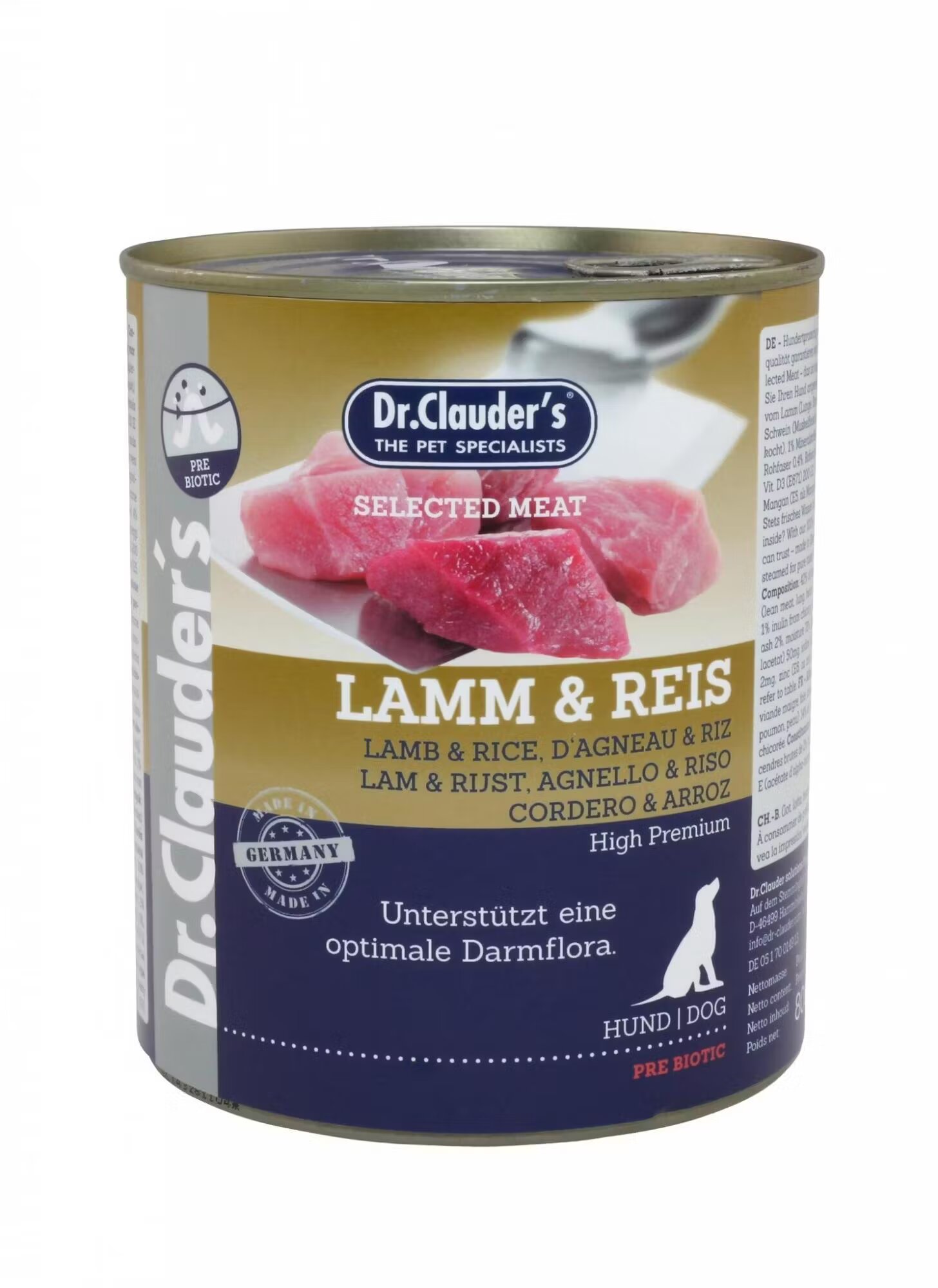 Dr Clauders Dr. Clauder's Dog Selected Meat Miel & Orez 800 g