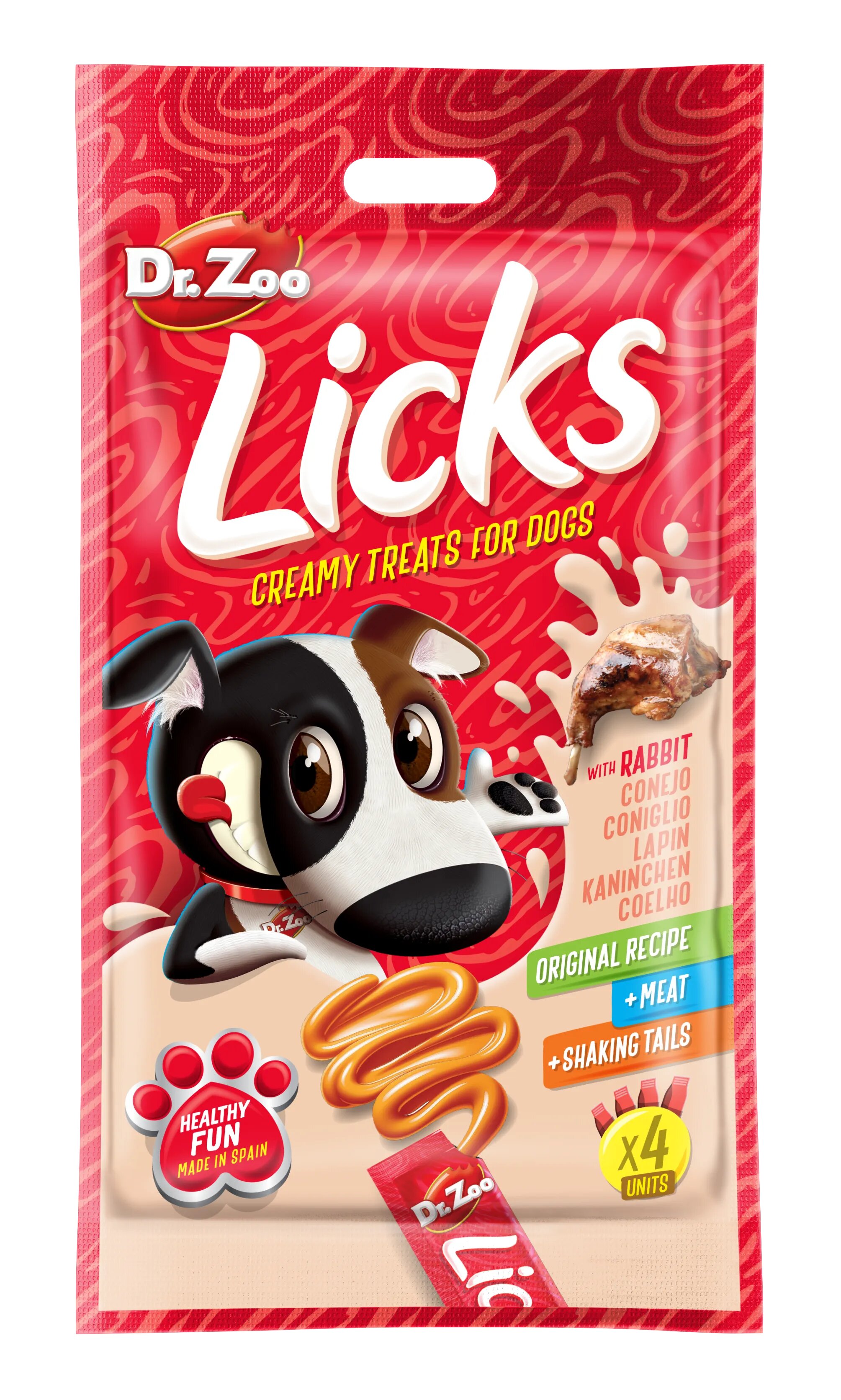 Dr Zoo Licks recompense caini Iepure 4x15 g