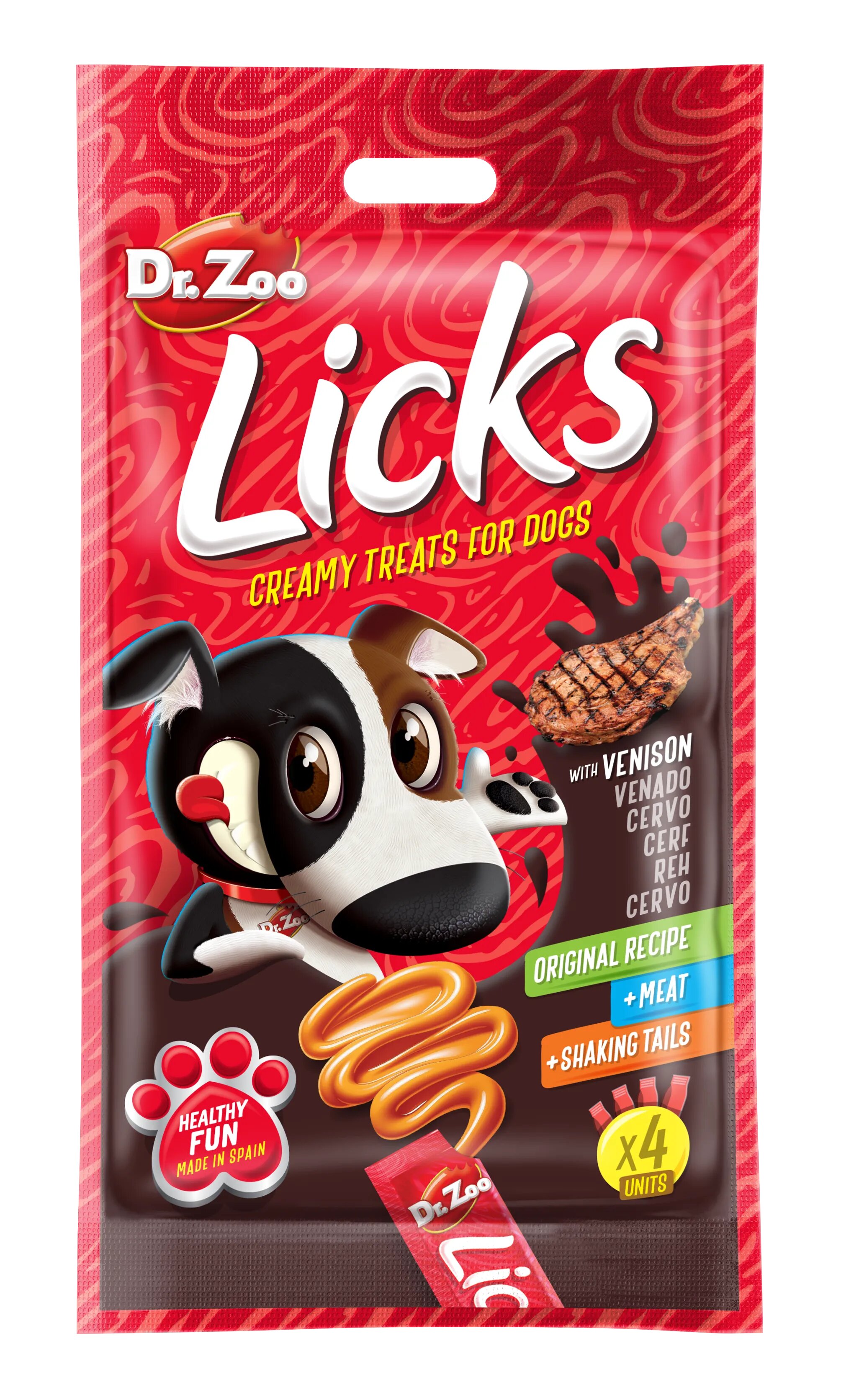 Dr Zoo Licks recompense caini Vanat 4x15 g