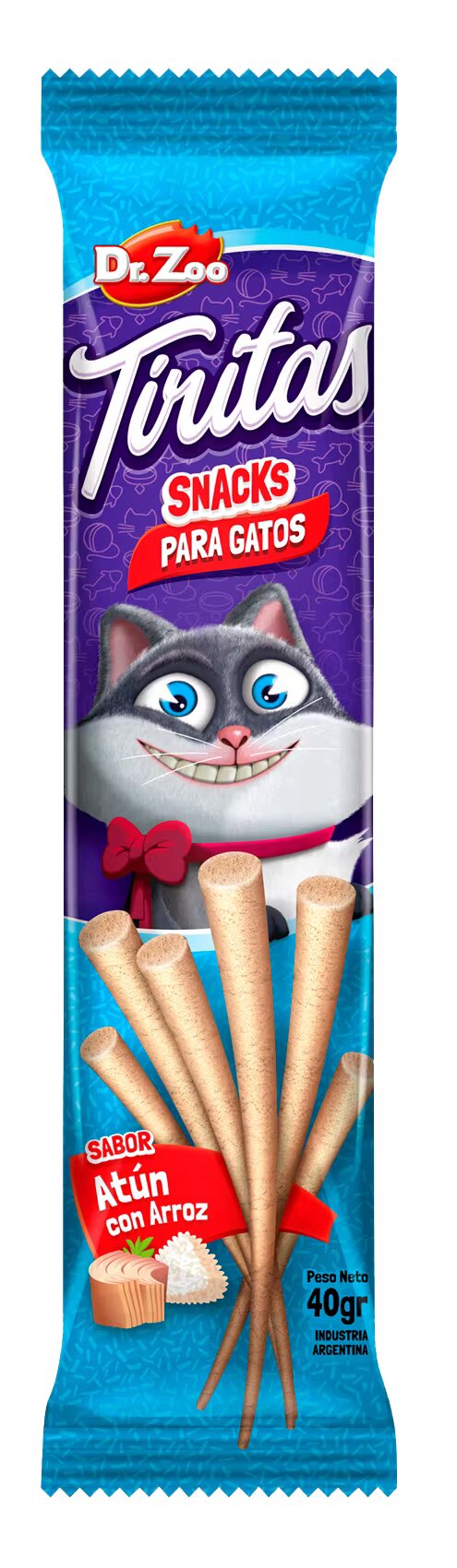 Dr Zoo Tiritas recompense pisici Ton si Orez 40 g