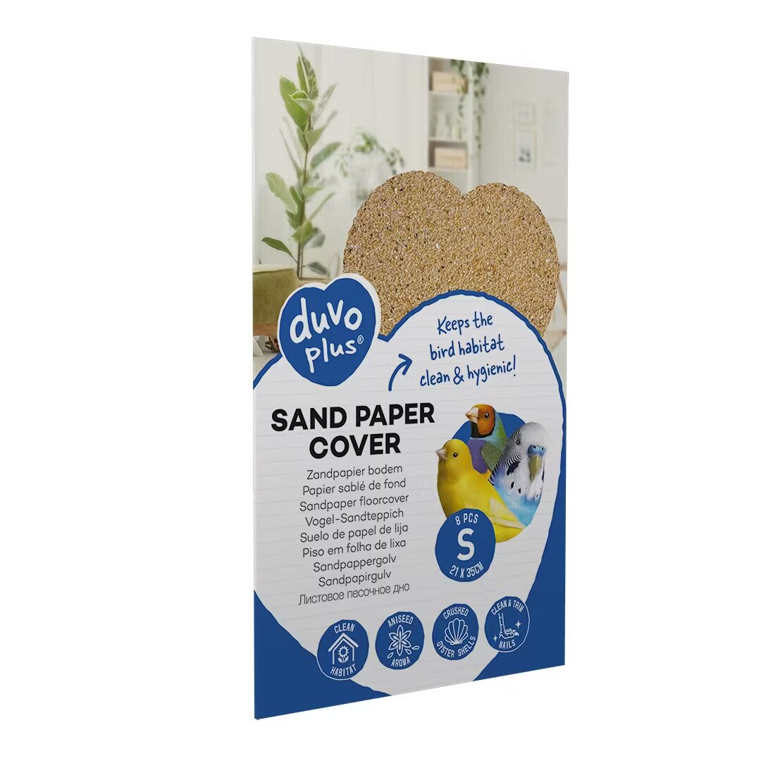 DuvoPlus Hartie Abraziva pentru Colivie 8 buc 21x35 cm