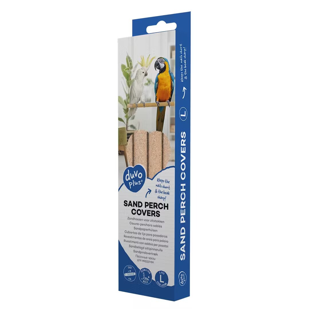 DuvoPlus Invelis Abraziv cu Nisip pentru Bete Colivie 25x2x2 cm 3 buc