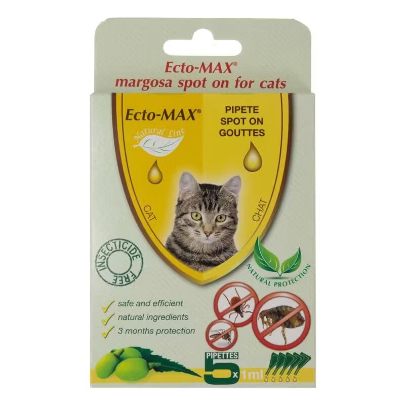 Ecto Max Pipeta Spot-on Ecto-MAX Cat 5 x 1 ml