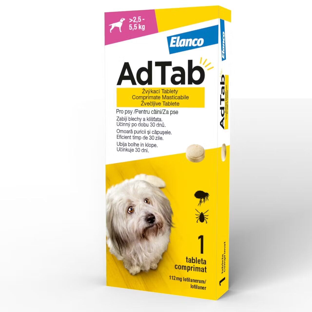 Elanco AdTab Dog 112.5 mg/ 1 tableta