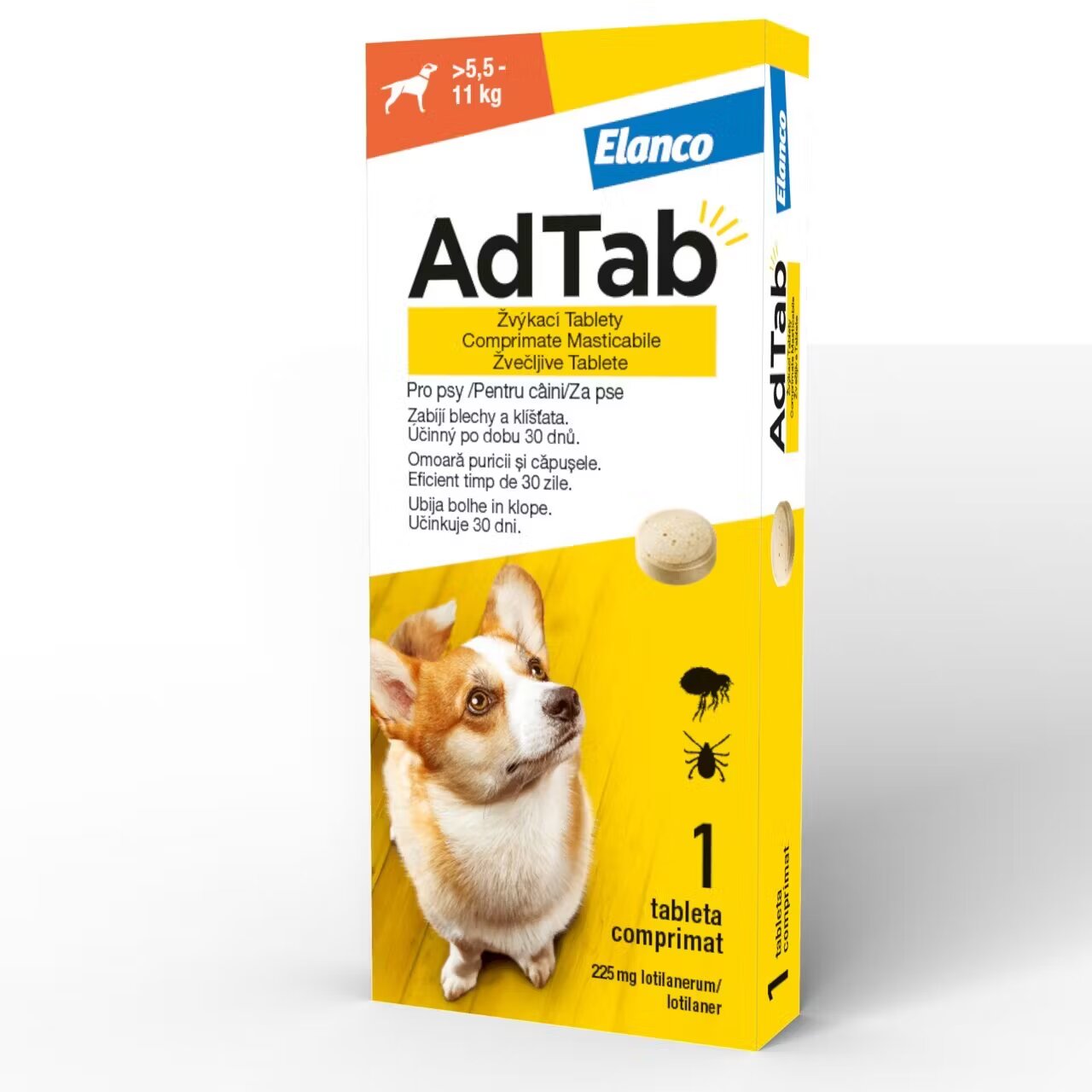 Elanco AdTab Dog 225 mg/ 1 tableta