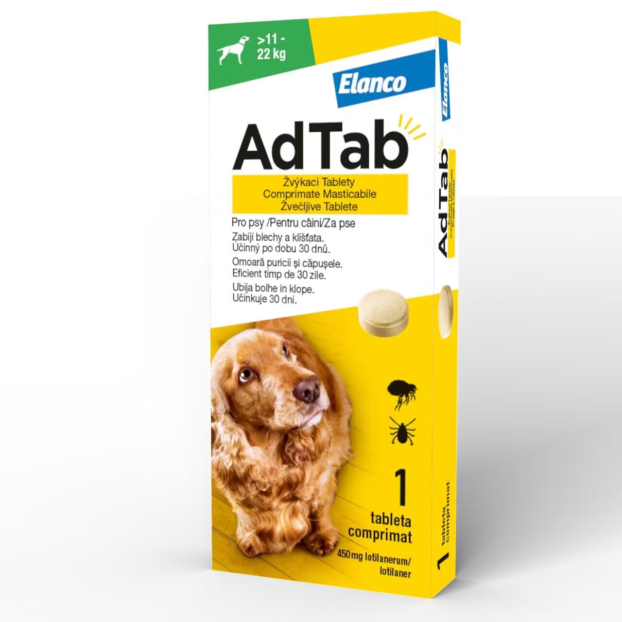 Elanco AdTab Dog 450 mg/ 1 tableta