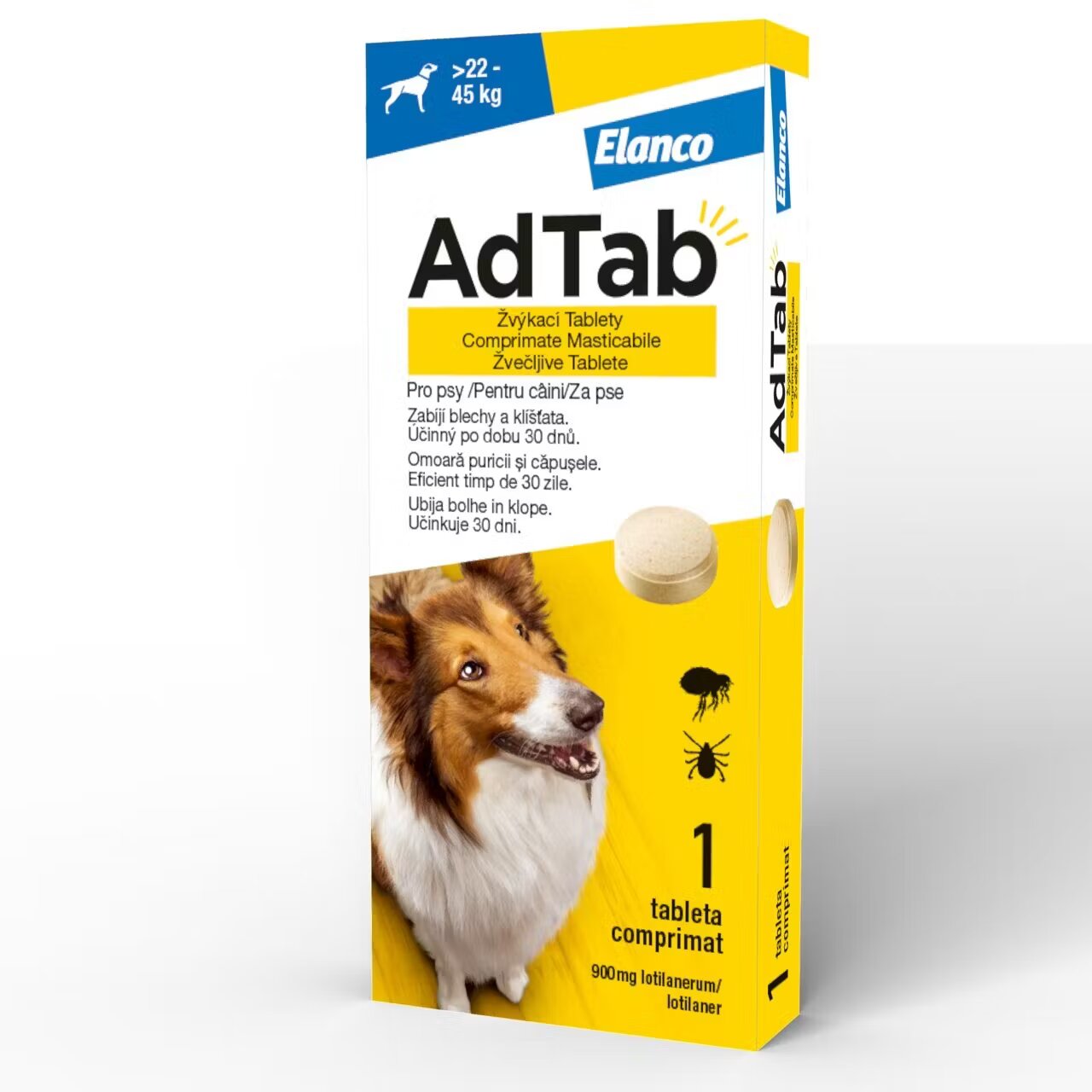 Elanco AdTab Dog 900 mg/ 1 tableta