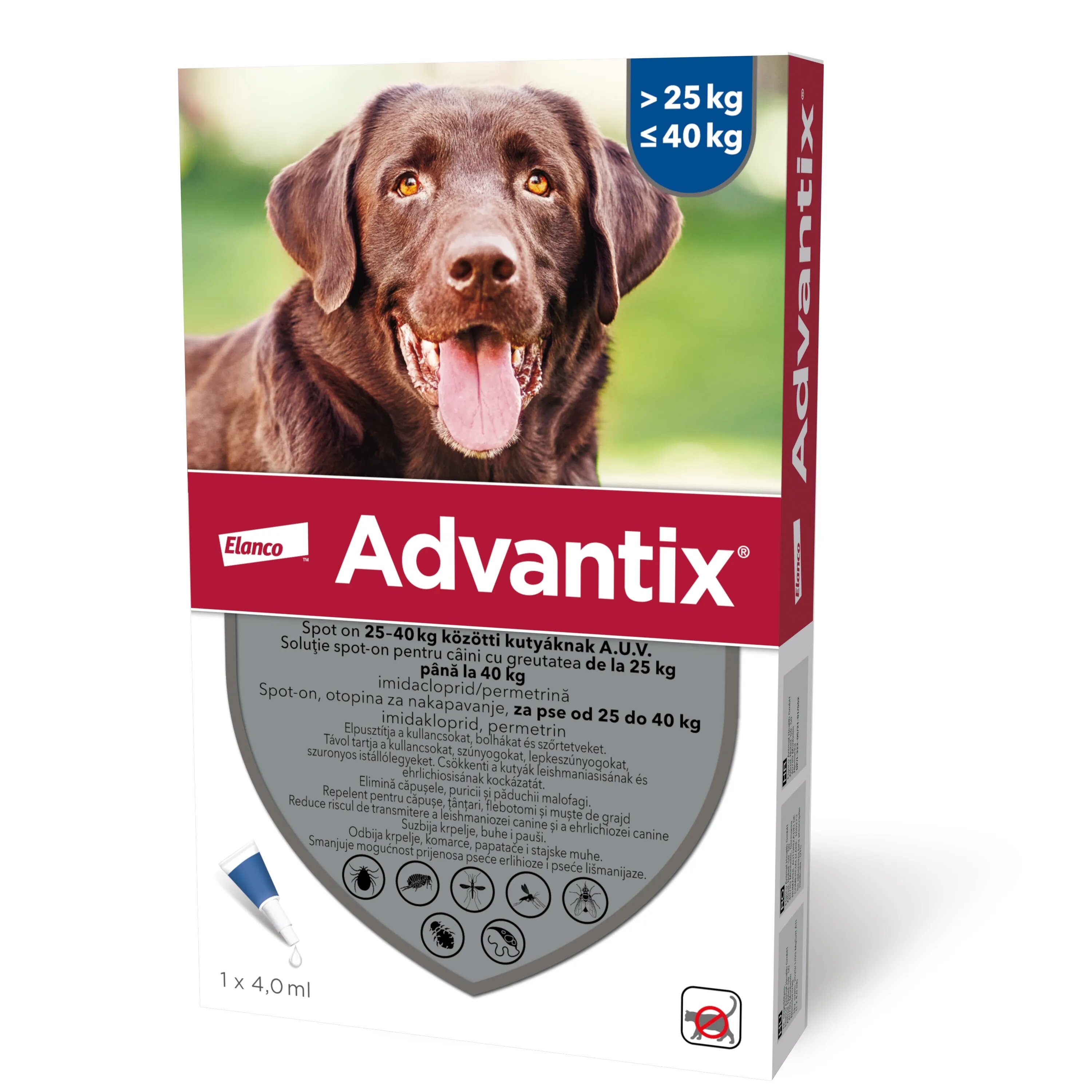 Elanco Advantix 400 Caini (25 - 40 kg) 1 pipeta