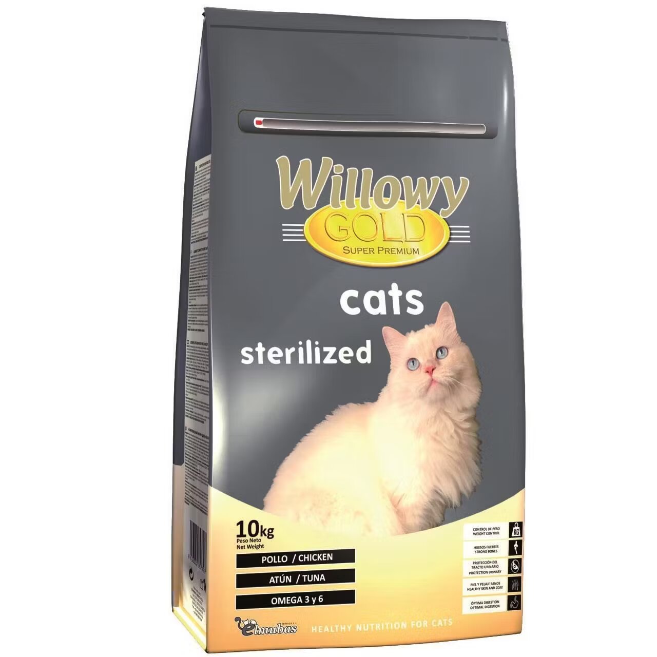 Elmubas Hrana Uscata Pisici Willowy Gold Cats Sterilized 10 kg
