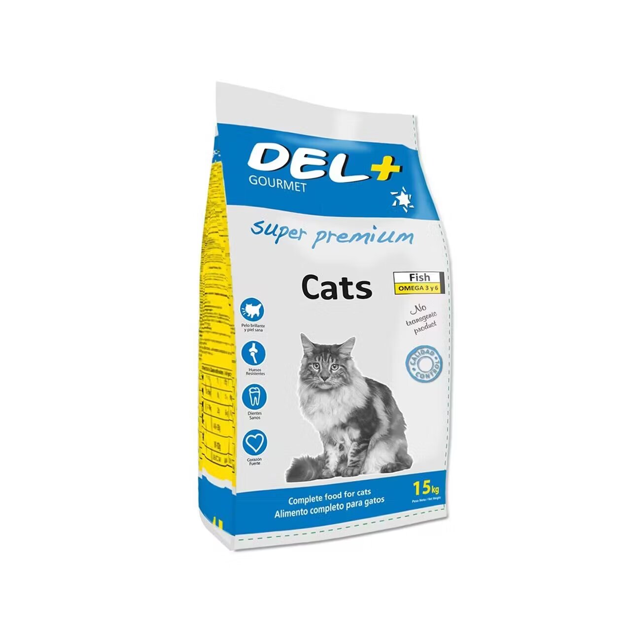Elmubas Hrana Uscata Super Premium Pisici Gourmet Del+ 15 kg