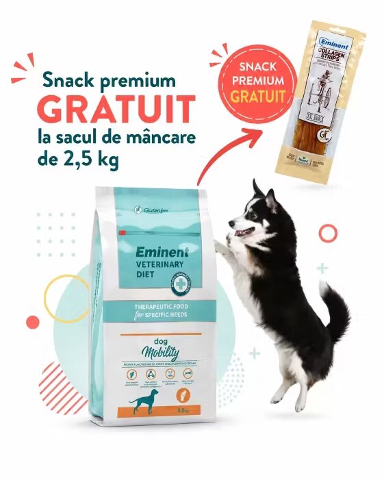 Eminent Dieta veterinara caini Veterinary Diet Dog Mobility 2.5 kg