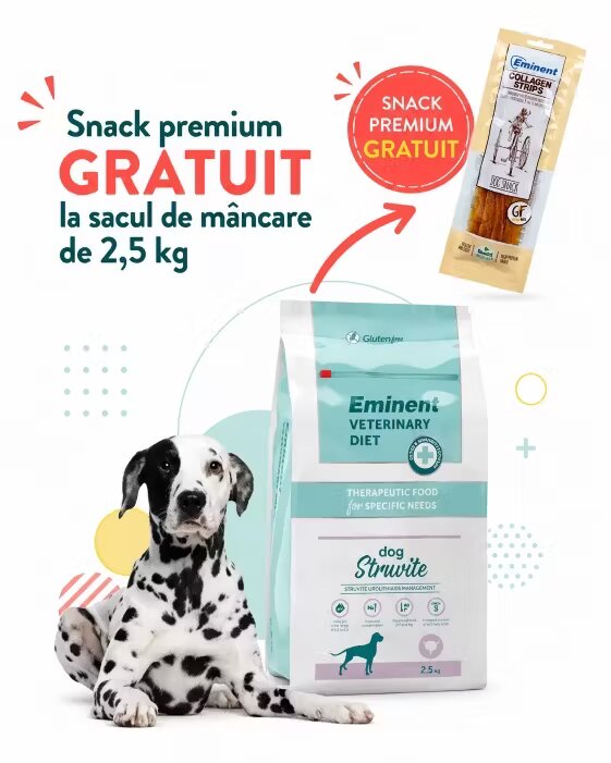 Eminent Dieta veterinara caini Veterinary Diet Dog Struvite 2.5 kg