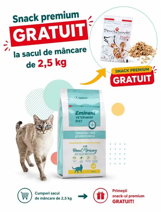 Eminent Dieta veterinara pisici Veterinary Diet Cat Renal Urinary 2.5 kg