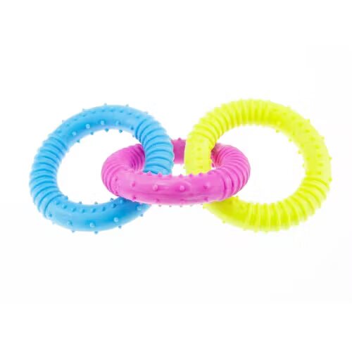 Enjoy Jucarie caini inele colorate 16 cm