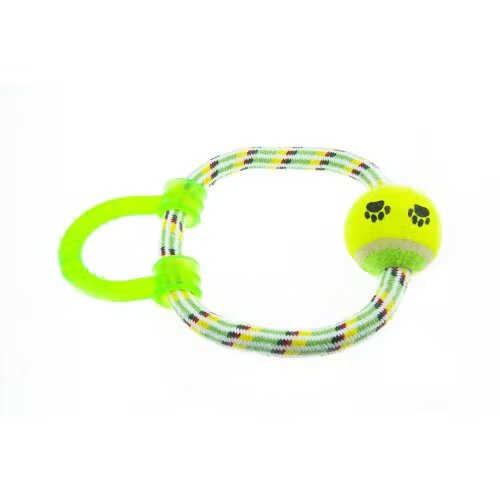 Enjoy Jucarie pentru caini inel cu minge 18 cm