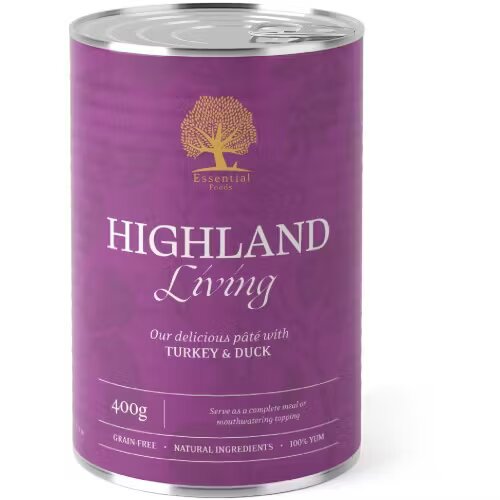 Essential Foods Hrana umeda caini Essential Pate Highland Living 400 g