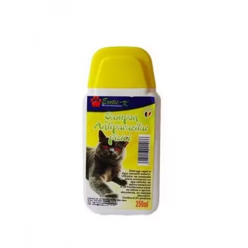 Exotic K Exotic-K Sampon Antiparazitar Herbal Exo Pisici 250 ml