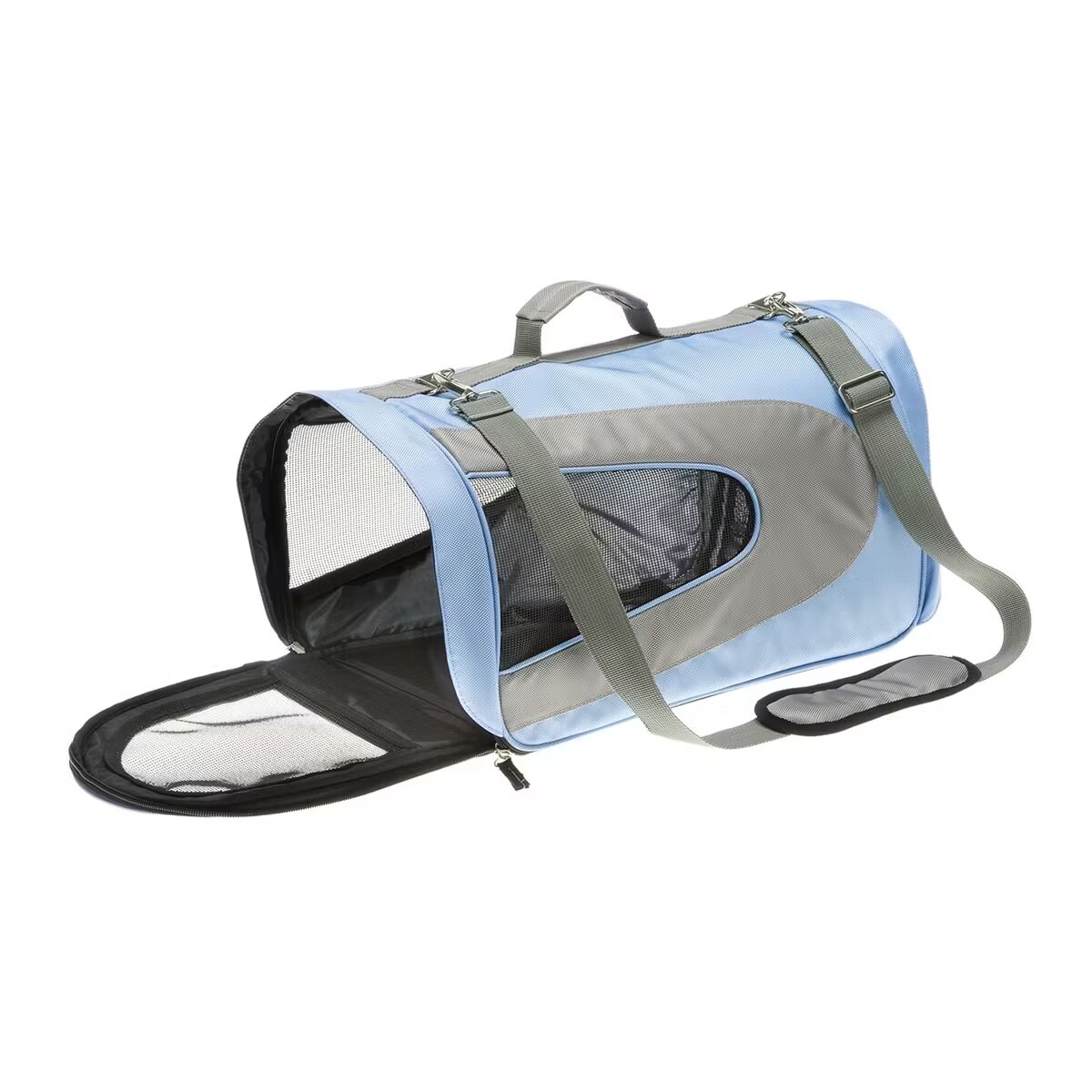 Ferplast Geanta transport Beauty Medium Albastru Deschis 48 x 26 x 30 cm