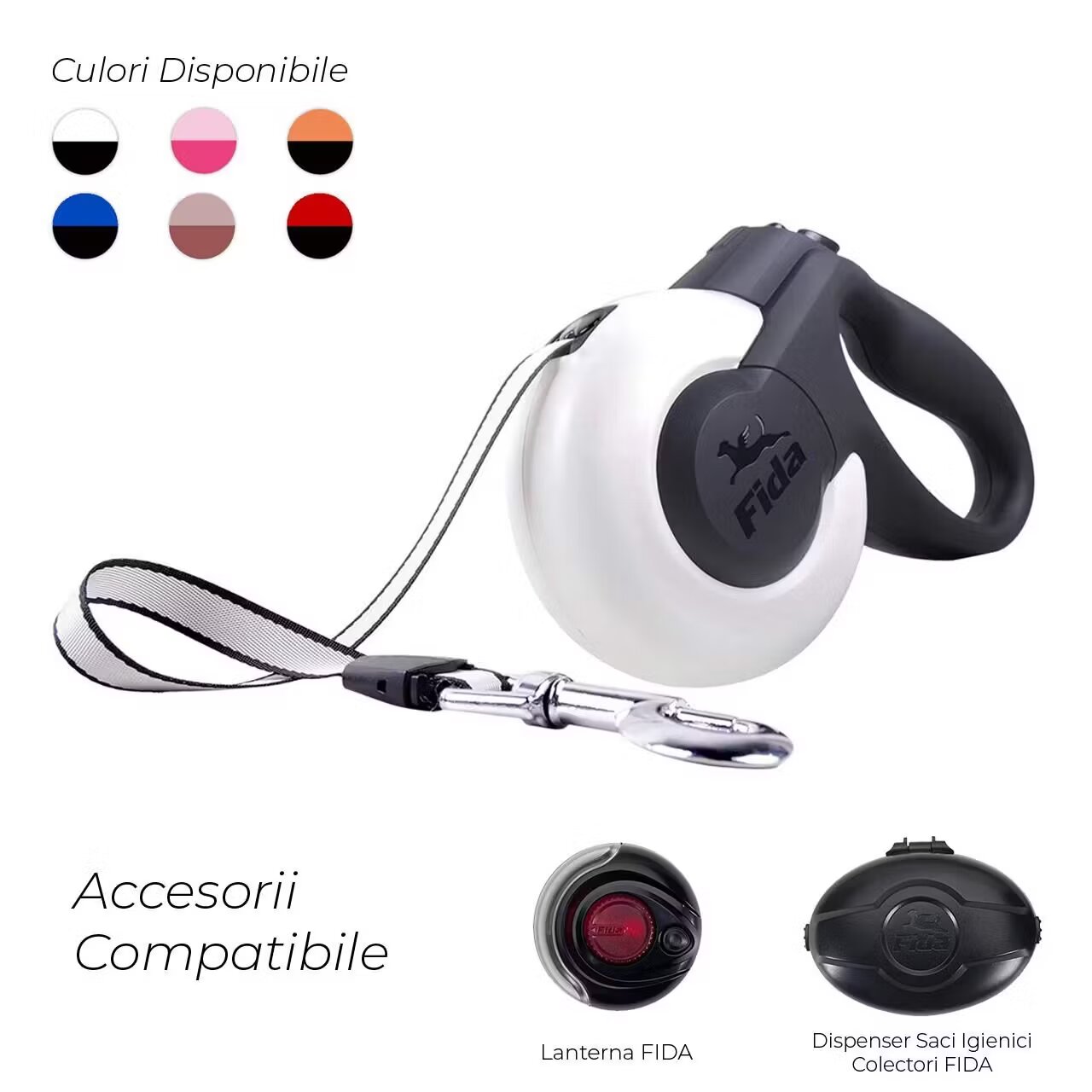 Fida LESA PENTRU CAINI MARS BANDA L WHITE 50 KG/5M/2408