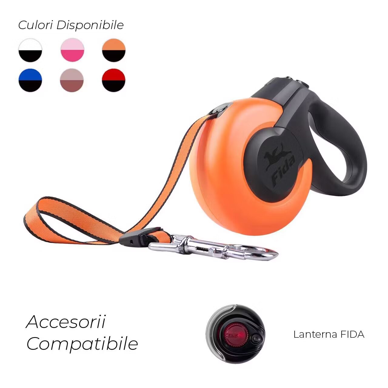 Fida LESA PENTRU CAINI MARS BANDA M ORANGE 25 KG/5M/2378
