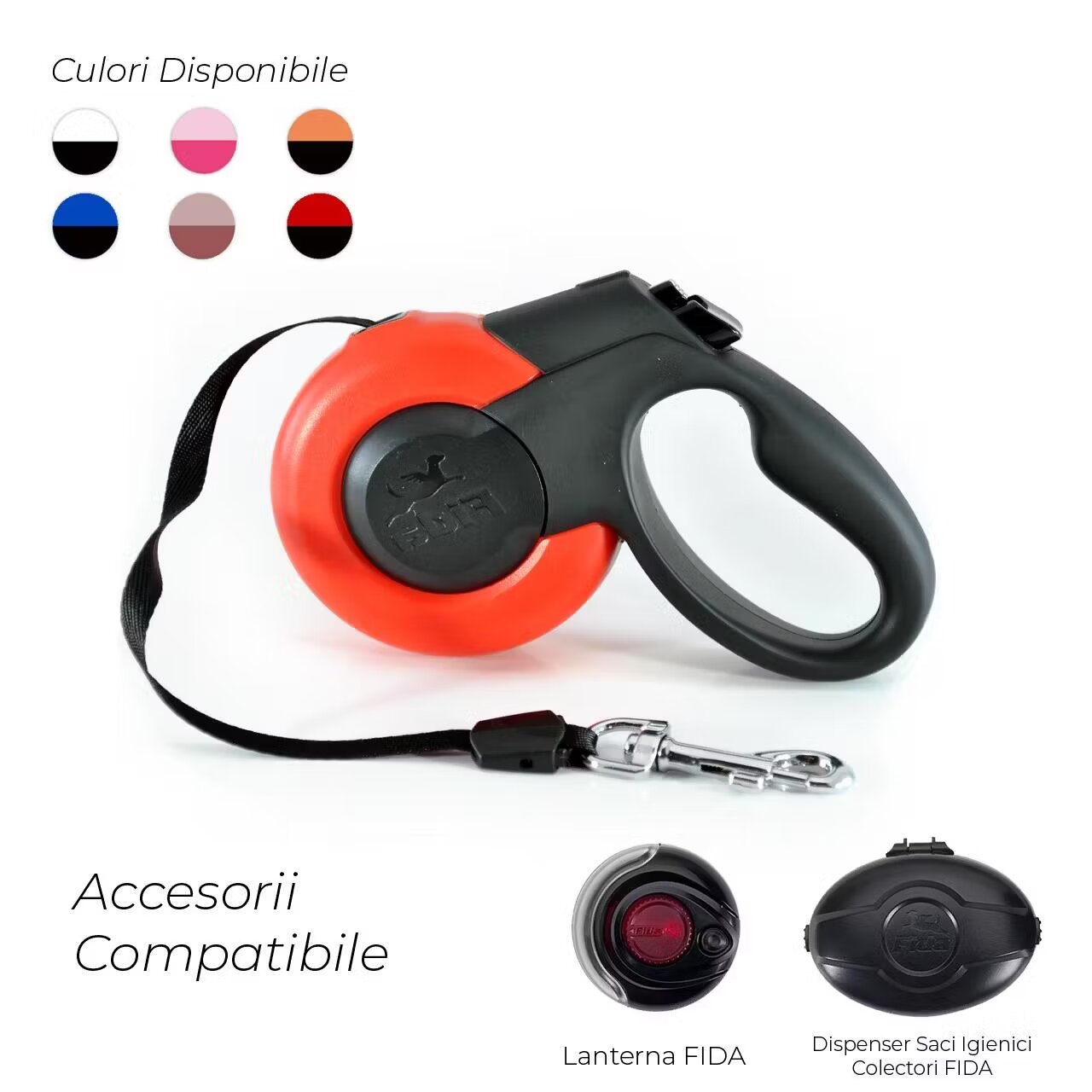 Fida LESA PENTRU CAINI MARS BANDA S RED 15 KG/5M/3313