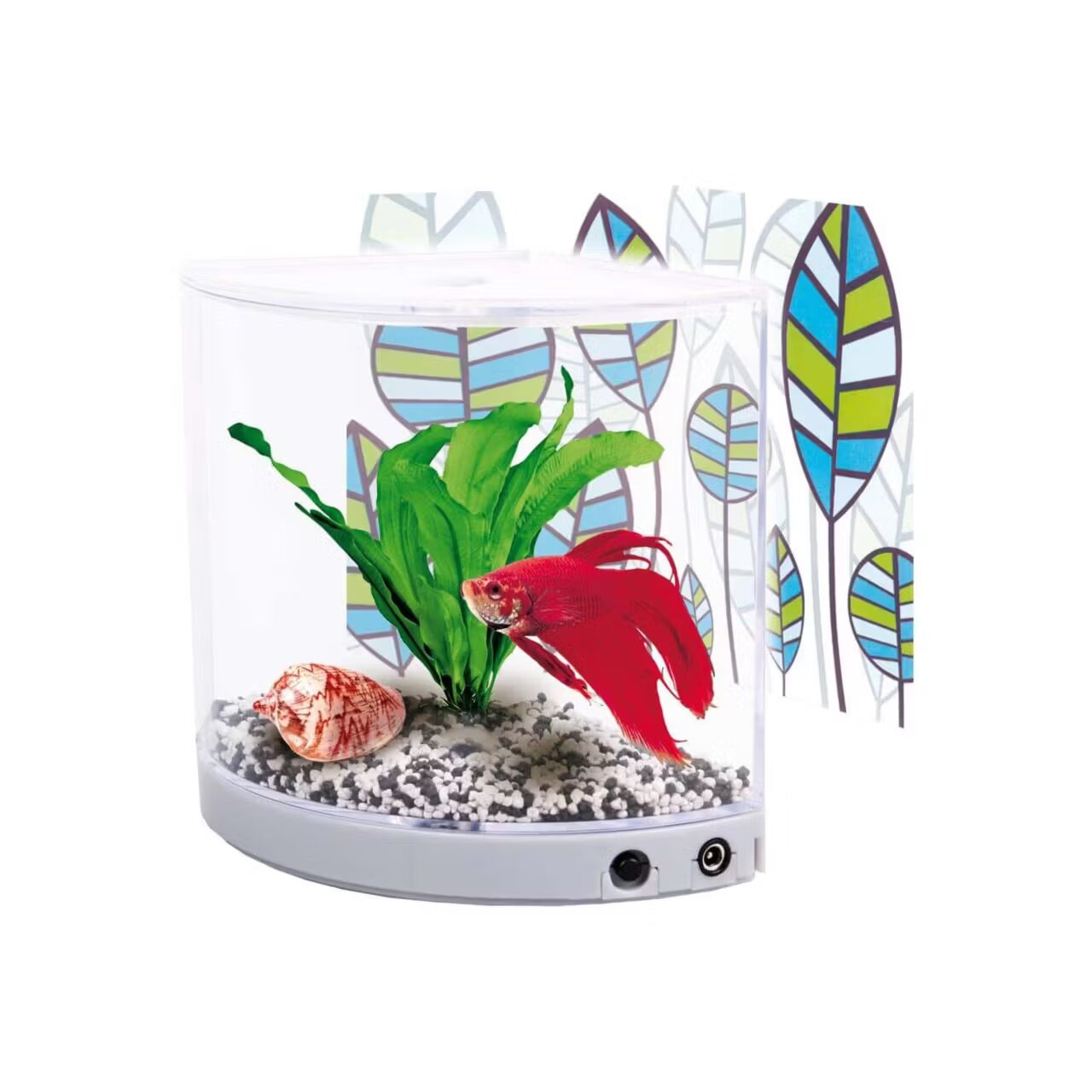 Flamingo ACVARIU PENTRU PESTI BETTA "ANGULO" 17x10x16CM*1.3L
